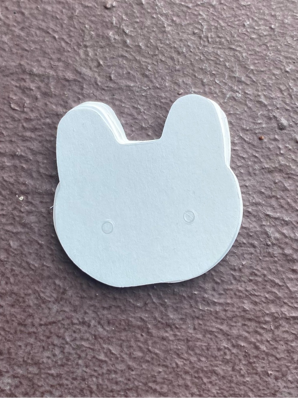 25 Count Jewelry Display Card - Cat Face Shape - Paper Kraft Material (25 total)